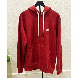 Billabong Men’s Red Fleece Logo Pullover Hoodie w/ Pockets Drawstring . Size S